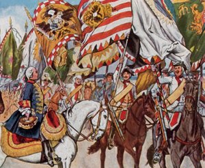 In the Victory Celebrations of Hohenfriedberg, 4 June 1745 by Richard Knotel