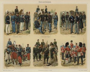 Infantry of European armies by Richard Knotel