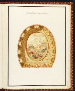 Plafond de la salle de spectacle, from Recueil des plans du Petit Trianon by Richard Mique