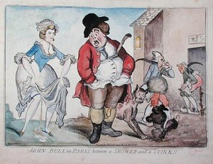 John Bull in Paris between a Shower and a Stink