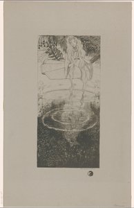 Mélisande Looks at Her Ring Fallen in the Water by Richard Nicolaüs Roland Holst (signed by artist)