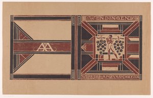 Cover Design for: Wendingen, 1921 (Work of the Delegated Members)