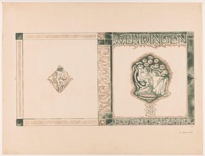 Cover Design for: Wendingen, Woodcutters Issue, 1919 by Richard Nicolaüs Roland Holst (signed by artist)