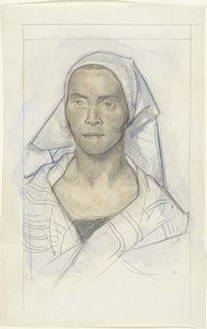 Portrait of a Woman with Headscarf
