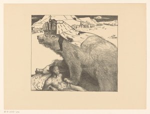 Tsar Nicholas II of Russia on the Russian Bear