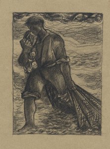 Fisherman with Net by Richard Nicolaüs Roland Holst