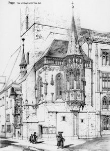 The chapel in the old town hall, Prague, Czech Republic, 19th century