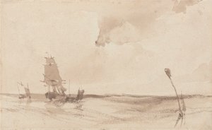 A Seascape by Richard Parkes Bonington