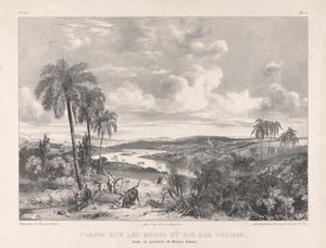 Campos sur les bords du Rio das Velhas by Richard Parkes Bonington
