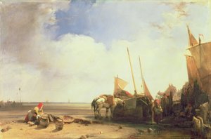 Coastal Scene in Picardy, c.1826 by Richard Parkes Bonington