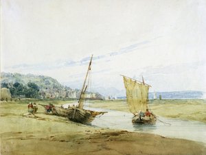 Near Honfleur by Richard Parkes Bonington