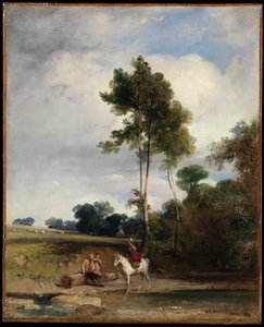 Roadside Halt by Richard Parkes Bonington