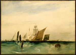 Seapiece: Off the French Coast by Richard Parkes Bonington