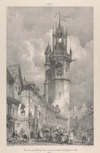 Tour du Gros Horloge, Built Under the Domination of the English in 1417 by Richard Parkes Bonington