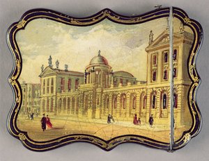 Victorian Card Case with a Scene of Queen