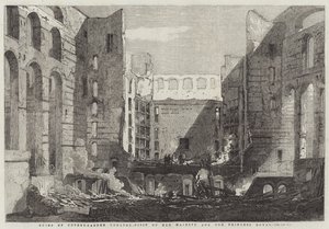 Ruins of Covent-Garden Theatre, Visit of Her Majesty and the Princess Royal