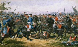Battle of Malplaquet by Richard Simkin
