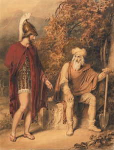 Alcibiades and Timon by Richard Westall