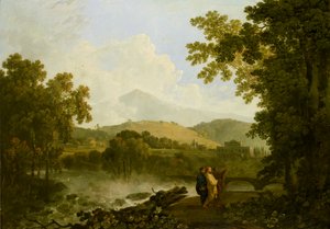 Cicero and His Two Friends, Atticus and Quintus, at His Villa at Arpinum
