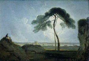 Italian Landscape with Stone Pine