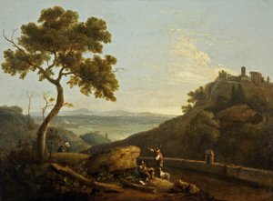 The Temple of the Sybil and the Campagna, Tivoli, Italy by Richard Wilson