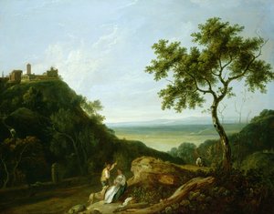 View of Tivoli with the Campagna in the Distance