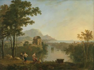 Vast Southern Coastal Landscape at Dusk by Richard Wilson