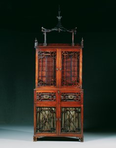 George II secretaire-cabinet by Richard Wright