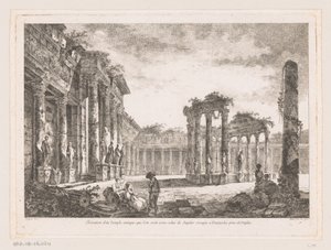 View of the Temple of Jupiter Serapis by Richard de Saint Non