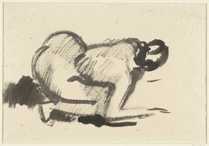 Crouching Naked Woman by Rik Wouters
