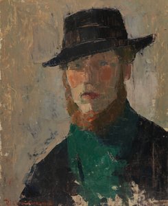Self Portrait in Black Hat by Rik Wouters