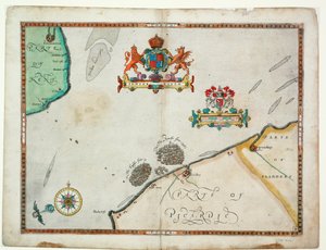 Dover to Sandwich and Blacknerse to Gravelines - The Spanish Armada and the English Fleet off Calais, c. 1590