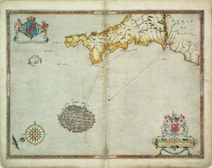 The Spanish and English fleets near Plymouth on 30 - 31 July