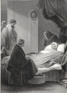 The Death of Cardinal Wolsey, engraved by A.H. Payne by Robert (after) Smirke