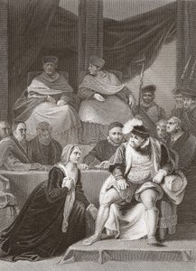 Trial of the Marriage of Henry VIII, engraved by A.H. Payne