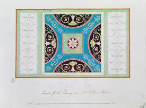 Carpet design for the drawing room, Shelburne House by Robert Adam