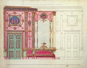 Section of the Drawing Room, Northumberland House, London