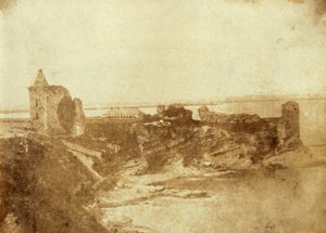 Print of St. Andrews Castle in Fife, Scotland. From J. Paul Getty Museum