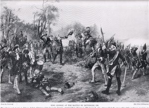 George II at Dettingen by Robert Alexander Hillingford