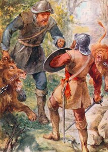 Greatheart Attacks Giant Grim by Robert Ambrose (after) Dudley