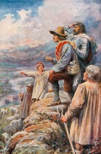 The Pilgrims on the Delectable Mountains by Robert Ambrose (after) Dudley