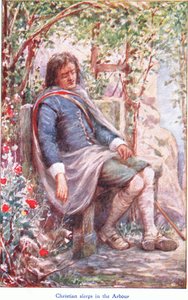 Christian Sleeps in the Arbour, from The Pilgrims Progress by Robert Ambrose Dudley
