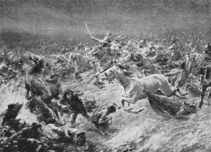 Defeat of the White Huns by Anushirwan in AD 560 by Robert Ambrose Dudley