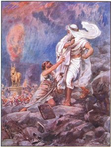 Moses Destroys the Golden Calf by Robert Ambrose Dudley