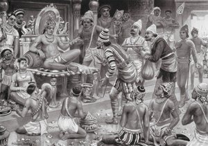Pulikesin II, the Chalukhya, Receives Envoys from Persia by Robert Ambrose Dudley