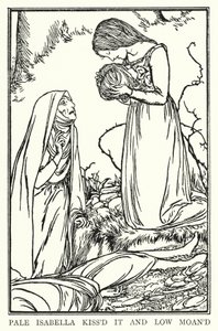 Illustration for Poems by John Keats: Isabella or The Pot of Basil by Robert Anning Bell