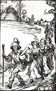 The Golden Goose from Grimms Household Tales by Robert Anning Bell