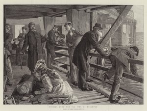 Fishing from the Old Pier at Brighton by Robert Barnes