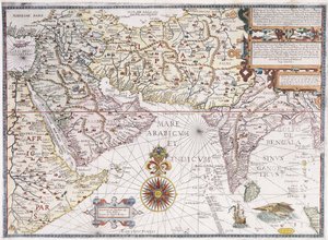 A Map of East Africa, Arabia and India by Robert Beckit