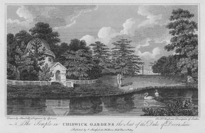 The Temple in Chiswick Gardens the seat of the Duke of Devonshire